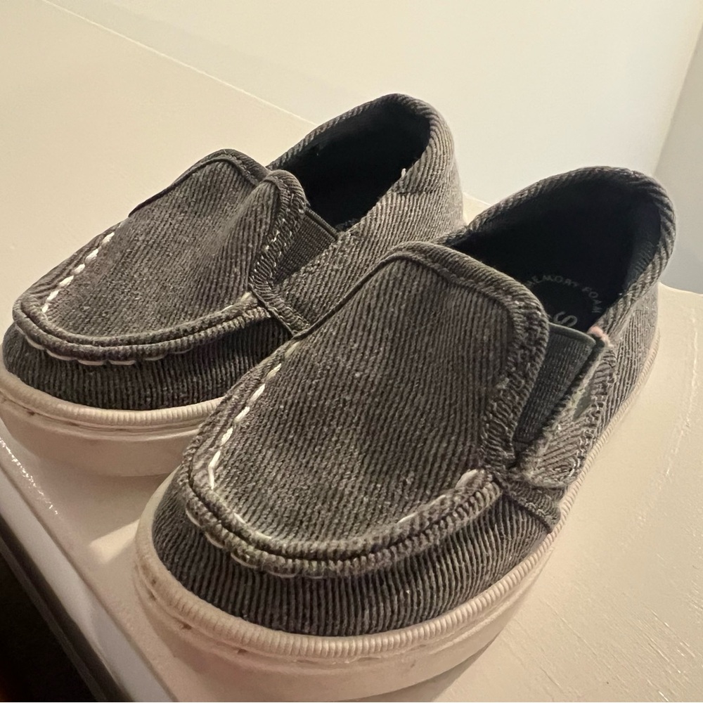 Sperry Kids Gray Moccasins